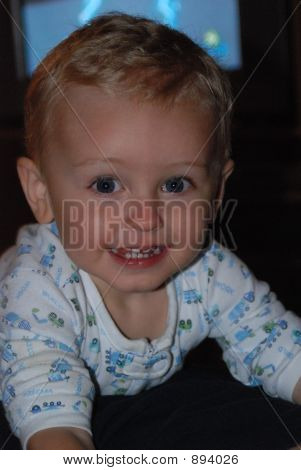 Baby Boy Smiling Face