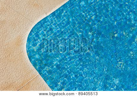 Luxury Swimming Pool - Corner Section - Showing Movement In Water