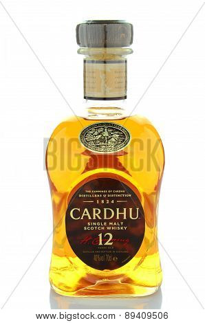 Cardhu whisky isolated on white background