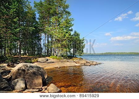 Lake Engozero, North Karelia, Russia
