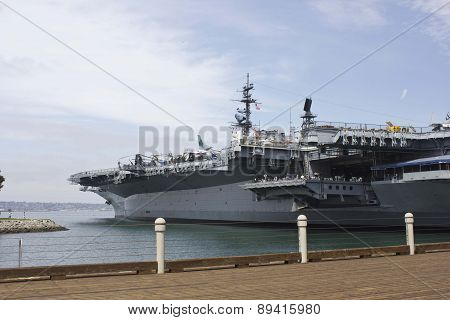 USS Midway Museum boat in San Diego