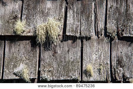 rustic wooden shingles