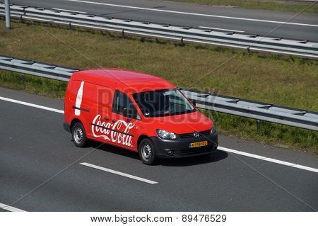 Coca-Cola Delivery Truck on a Dutch highway