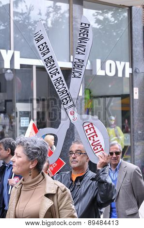 1St May Demonstration In Gijon, Spain