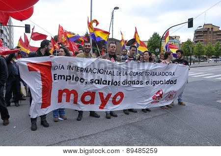 1St May Demonstration In Gijon, Spain