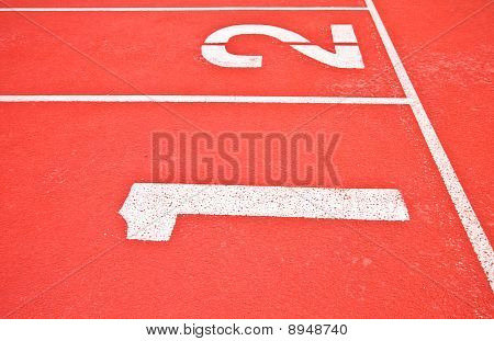 number on racing track