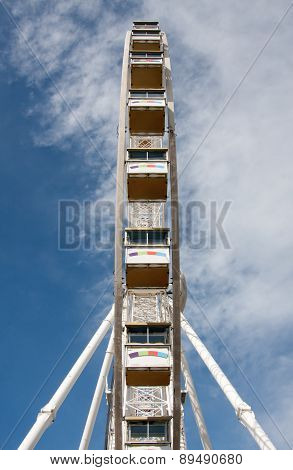 Observation Wheel Against The Sky