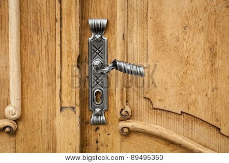 Decorative door lock.