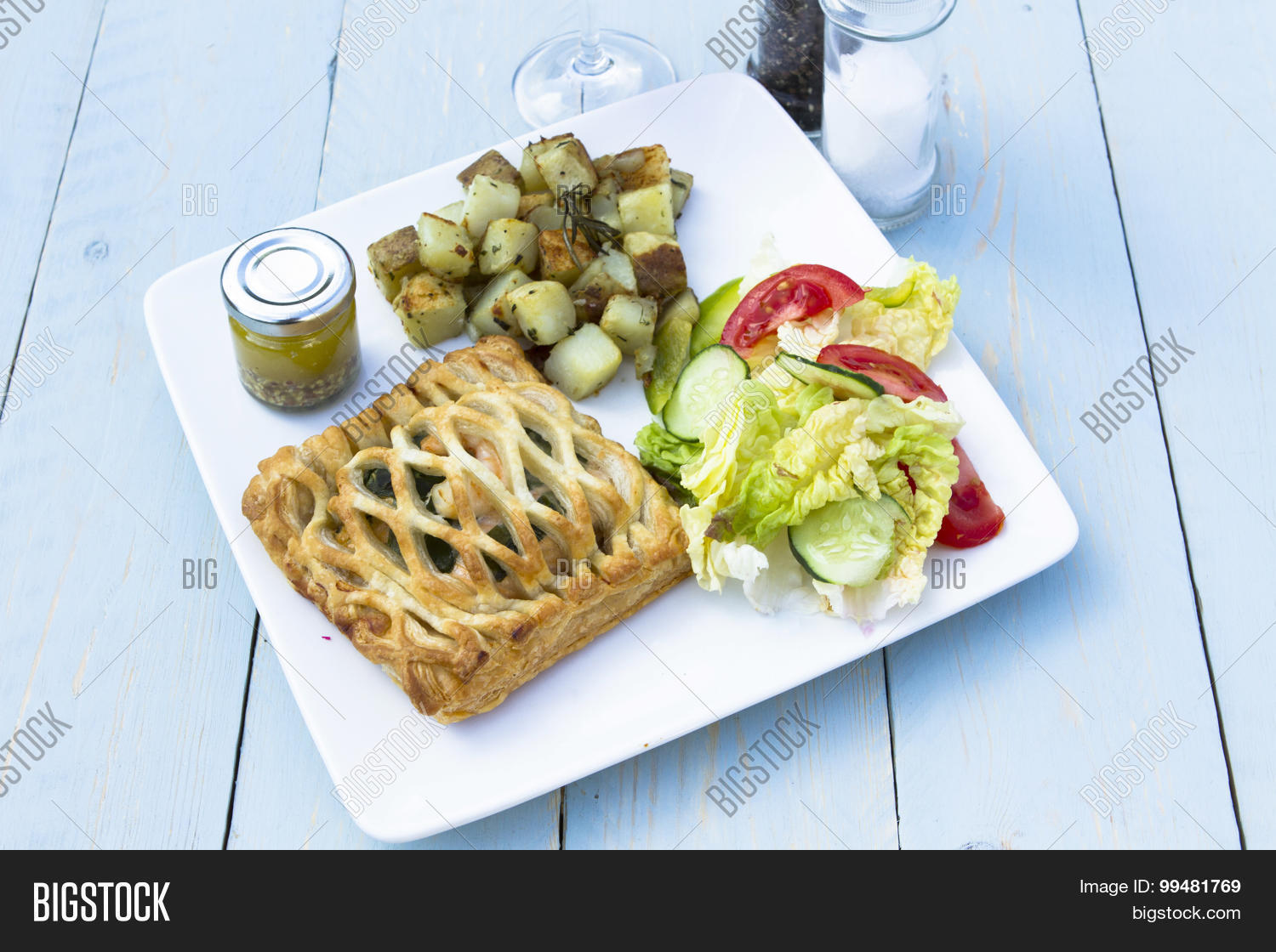 Salmon En Croute Image Photo Free Trial Bigstock