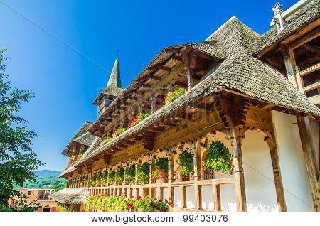 Barsana Wooden Monastery, Maramures, Romania.
