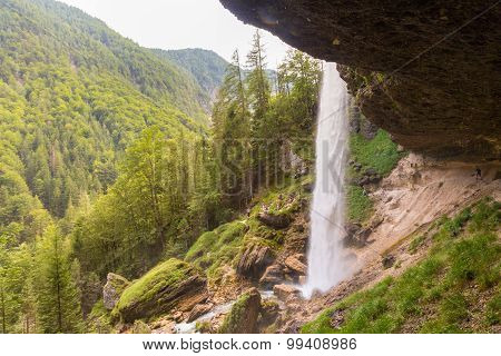 Pericnik waterfall in Triglav National Park, Julian Alps, Slovenia.