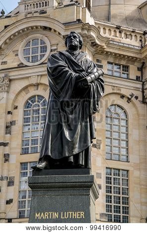 Martin Luther Statue In Dresden
