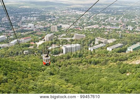 Old Cable Car On Mount Mashuk