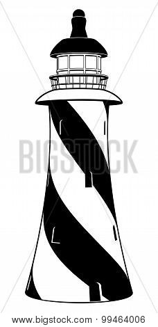 Black And White Lighthouse
