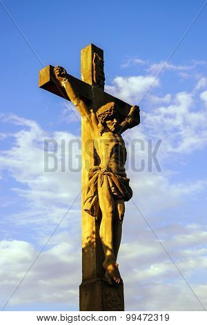 Crucifixion Near Chapelle Saint-sebastien De Dambach-la-ville , Alsace