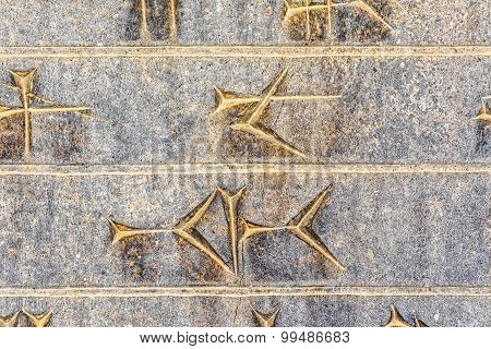 Cuneiform closeup Persepolis