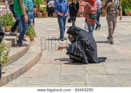 Woman reads the Hafez words