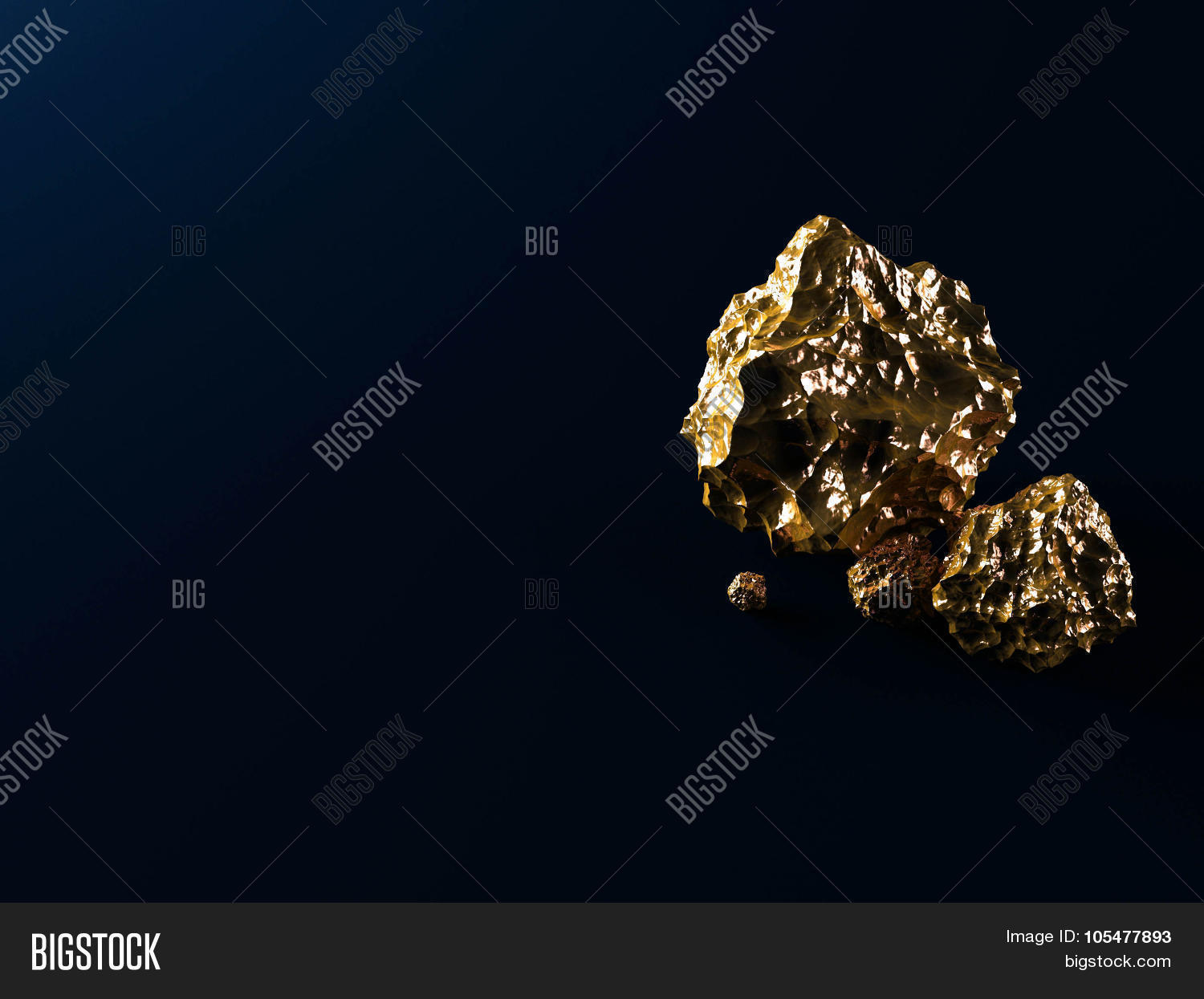 Gold Nuggets White Image & Photo (Free Trial) | Bigstock