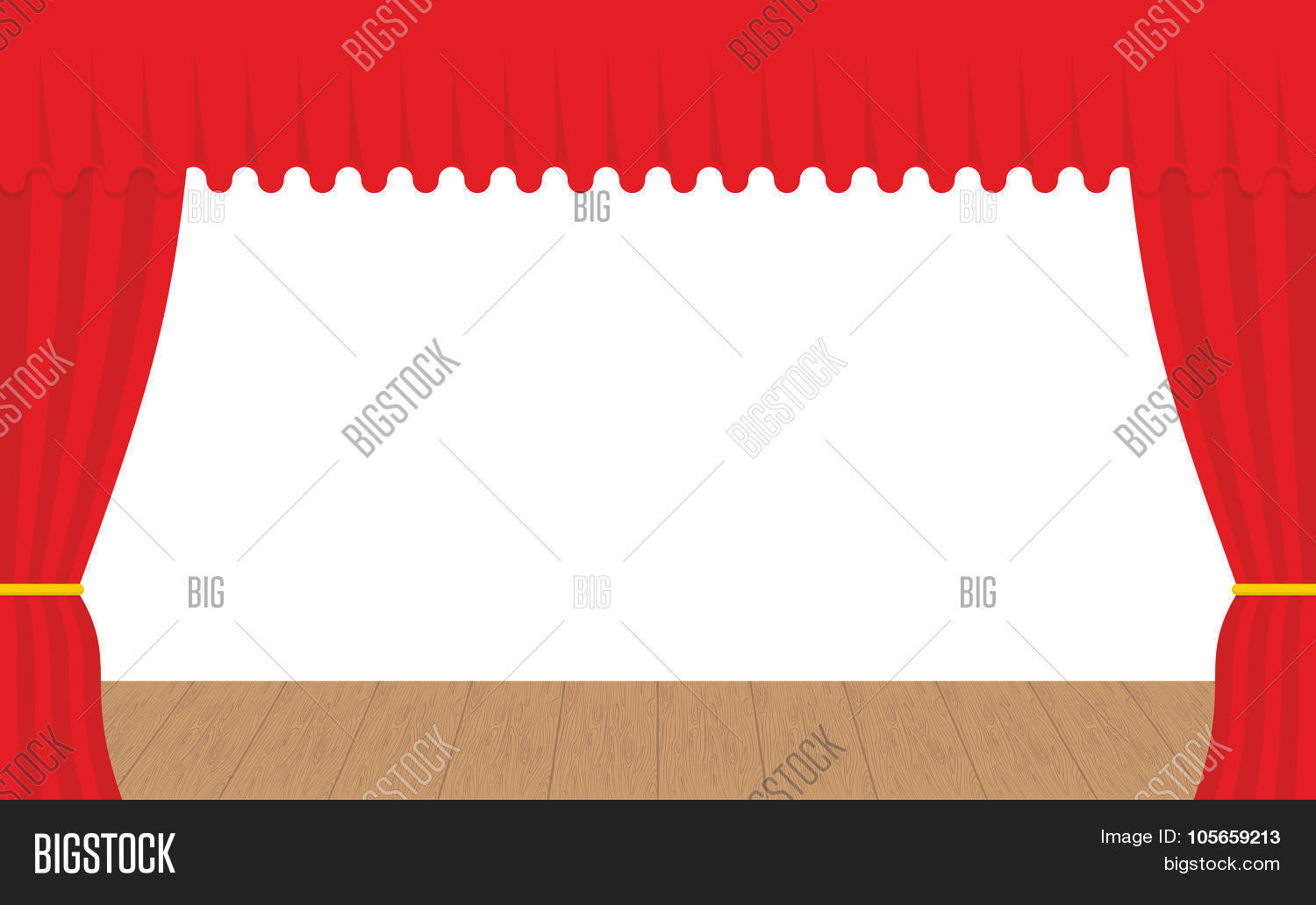 Empty Stage Outdoor Vector Photo Free Trial Stock Empty Stage Outdoor Red Curtain Curtains Before Performances