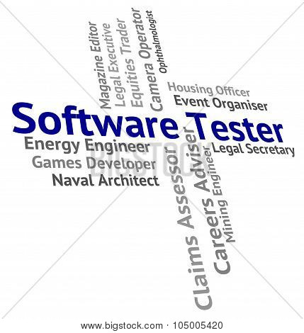 Software Tester Means Freeware Words And Occupations