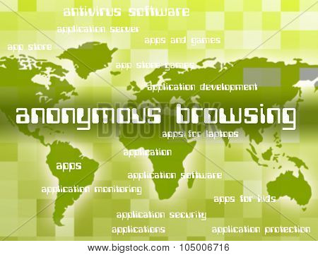 Anonymous Browsing Shows Nameless Browsers And Webpage