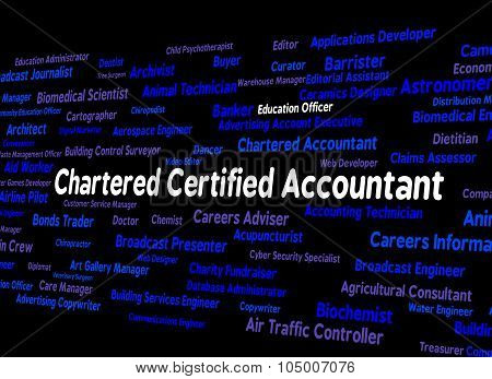 Chartered Certified Accountant Shows Balancing The Books And Accountants