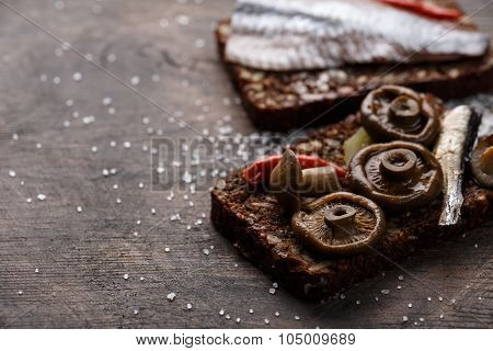 Open Sandwich Or Smorrebrod