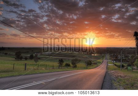 Sunrise Over Orchard Hills Penrith