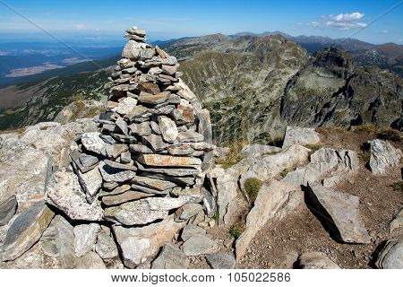 Orlovets peak view from Malyovitsa, Rila Mountain