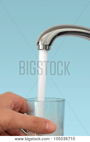Filling A Glass Of Water