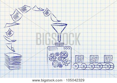 Business Intelligence: Factory Machines Transforming Documents Into Organised Data