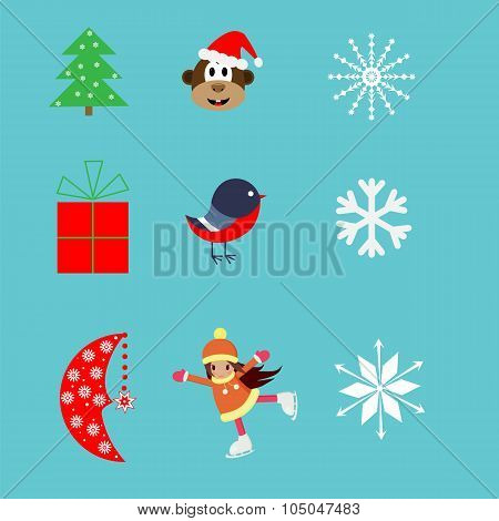 moon, star, monkey, gift