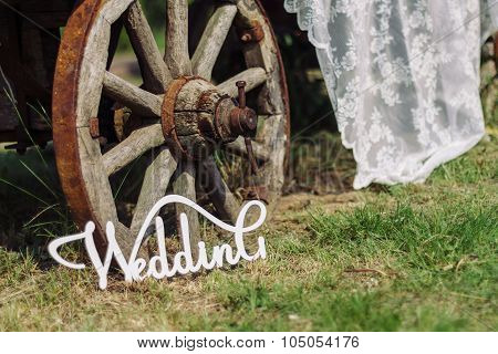 weddingBeautiful cart decorated