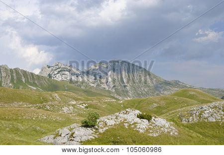 View of the Prutash mountain, Montenegro.