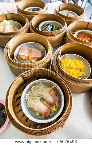 Dimsum Menu With Various Dish