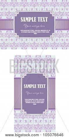 Template design invitation card