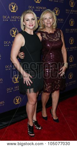 NEW YORK-OCT 15: Actress Melissa Joan Hart (L) and mother Paula Hart attend the DGA Honors Gala 2015 at the DGA Theater on October 15, 2015 in New York City.