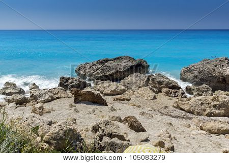 Megali Petra Beach, Lefkada, Ionian Islands