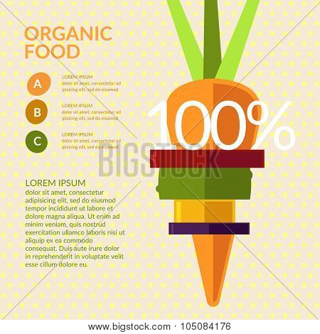 Organic Food. Elements And Icons For Cards, Illustration, Poster And Web Design.