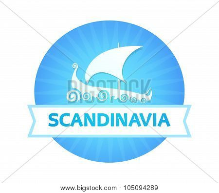 Sign With Scandinavian Drakkar