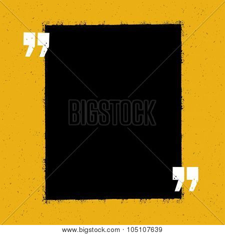Motivational qute template. On yellow paper texture. 