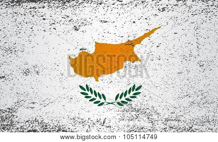 Flag Of Cyprus Grunge