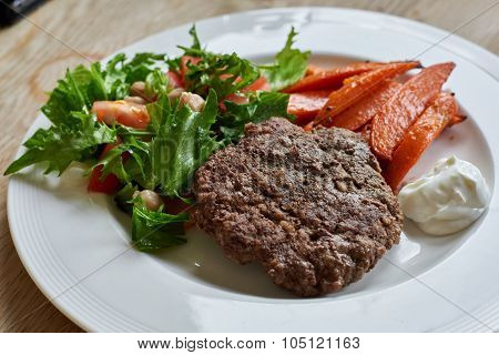 Healthy Hamburger Meal
