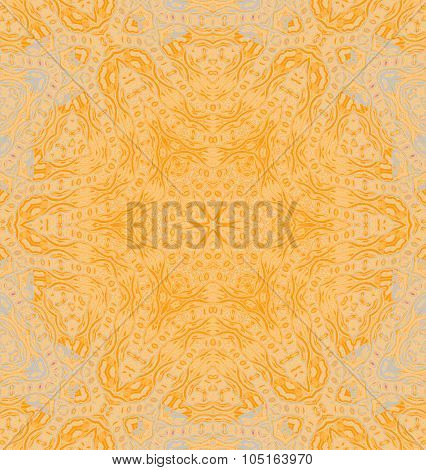 Seamless round ornaments orange