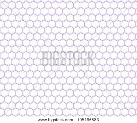 Graphene Sheet, planar layer of sp2-bonded carbon, on white background. 3D illustration