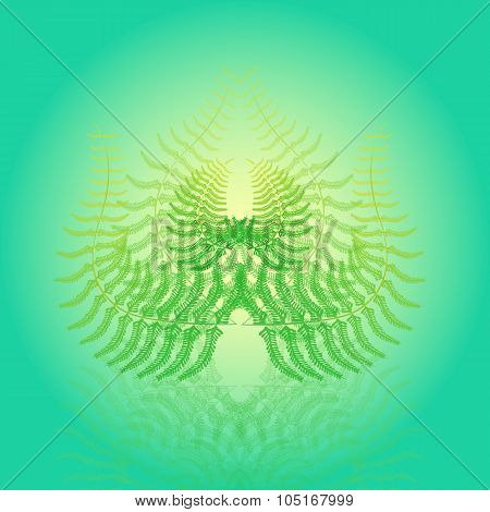 Magical Abstract Fern Bush