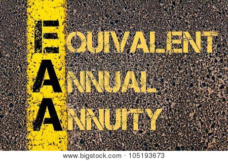 Business Acronym Eaa As Equivalent Annual Annuity