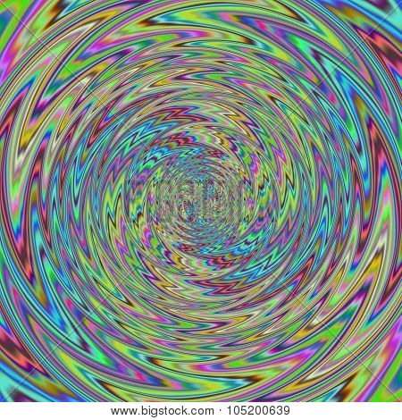 Colorful Vortex Illustration (optical Illusion)
