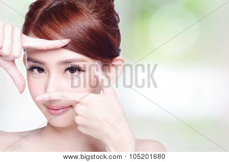 Woman Face And Eye Care