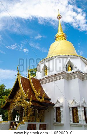 Pagoda - wat phadarabhirom temple in chiangmai thailand